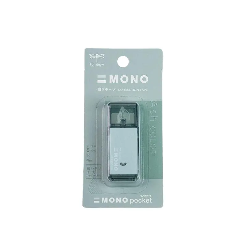 TOMBOW MONO Lite Misty Gray Limited 0.5mm Oily Pen Ball Pen   Correction Tape Office Study Japanese Stationery Limited Edition Taupe Sage Green Iron Gray Lavender Purple