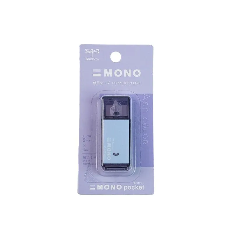 TOMBOW MONO Lite Misty Gray Limited 0.5mm Oily Pen Ball Pen   Correction Tape Office Study Japanese Stationery Limited Edition Taupe Sage Green Iron Gray Lavender Purple
