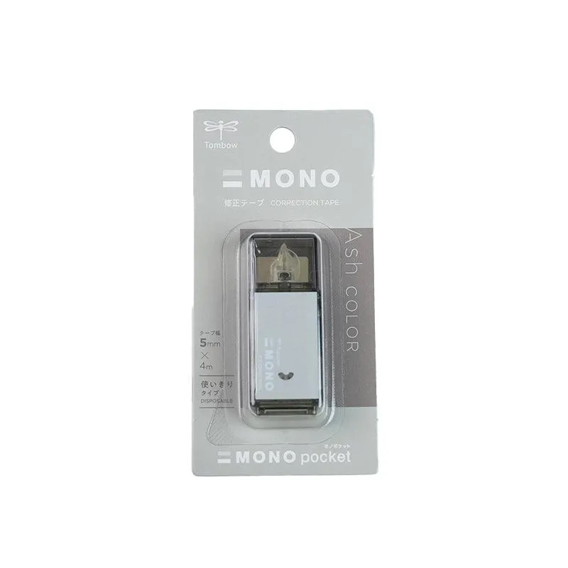 TOMBOW MONO Lite Misty Gray Limited 0.5mm Oily Pen Ball Pen   Correction Tape Office Study Japanese Stationery Limited Edition Taupe Sage Green Iron Gray Lavender Purple