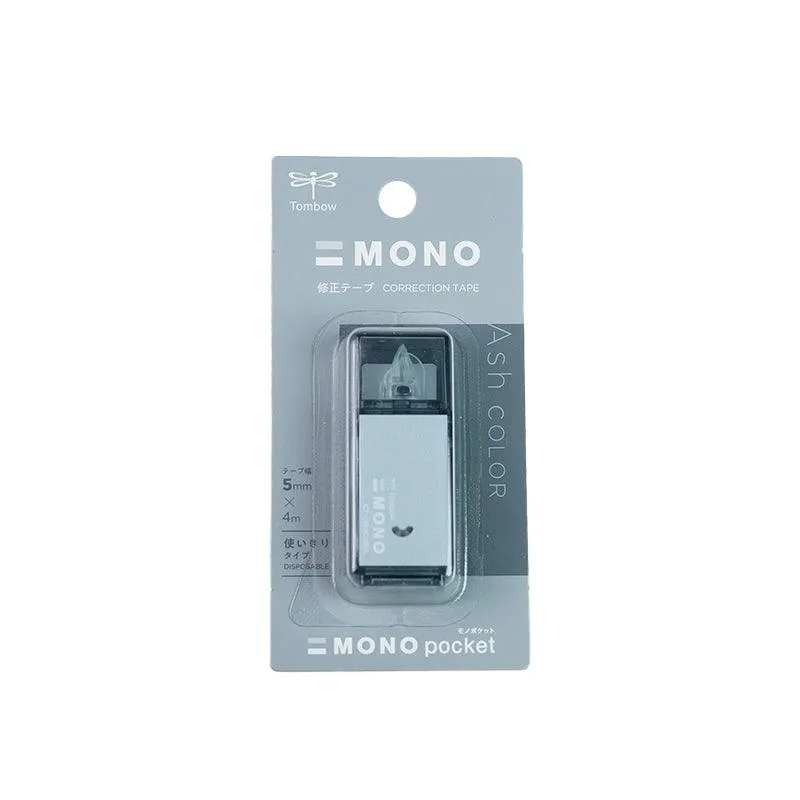 TOMBOW MONO Lite Misty Gray Limited 0.5mm Oily Pen Ball Pen   Correction Tape Office Study Japanese Stationery Limited Edition Taupe Sage Green Iron Gray Lavender Purple
