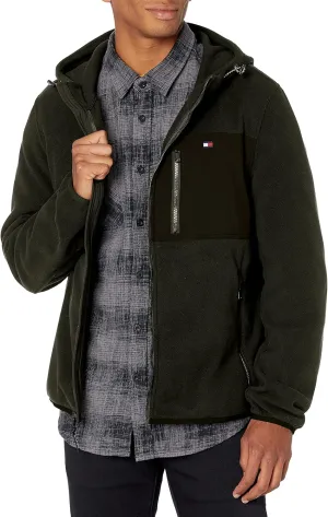 Tommy Hilfiger Men's Hooded Performance Fleece Jacket