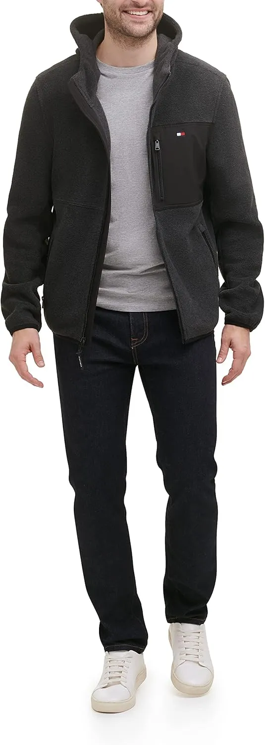 Tommy Hilfiger Men's Hooded Performance Fleece Jacket