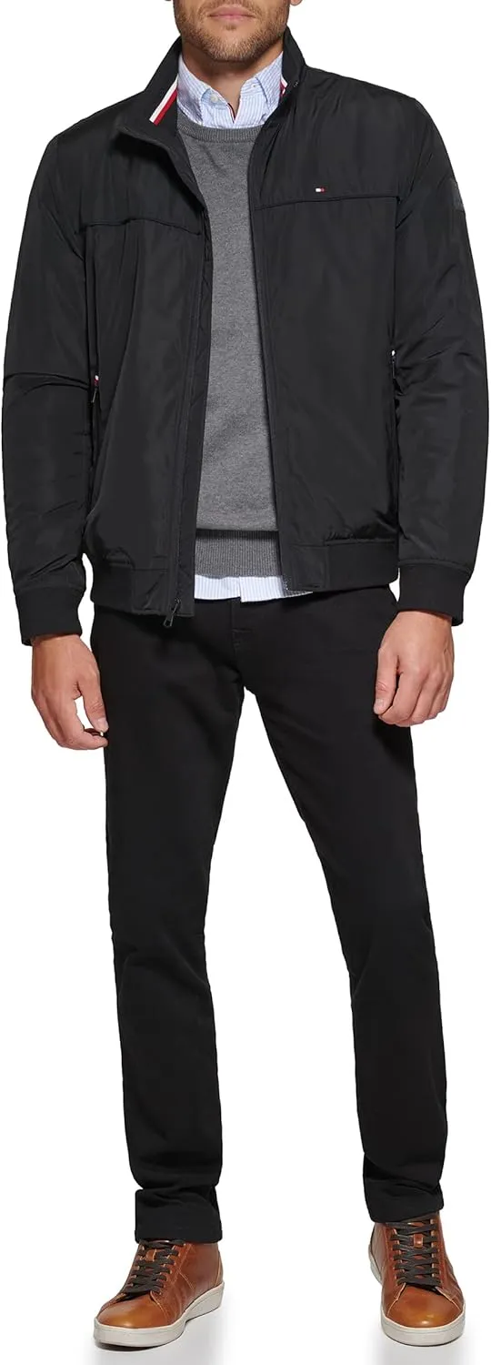 Tommy Hilfiger Men's Performance Faux Memory Bomber Jacket