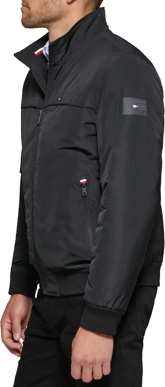 Tommy Hilfiger Men's Performance Faux Memory Bomber Jacket