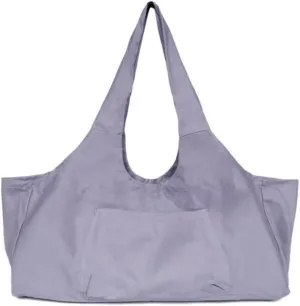 Travel Garment Bags Portable Gym Bag Women Yoga Mat Storage Bag Canvas Yoga Bag Duffle Bag(Purple)