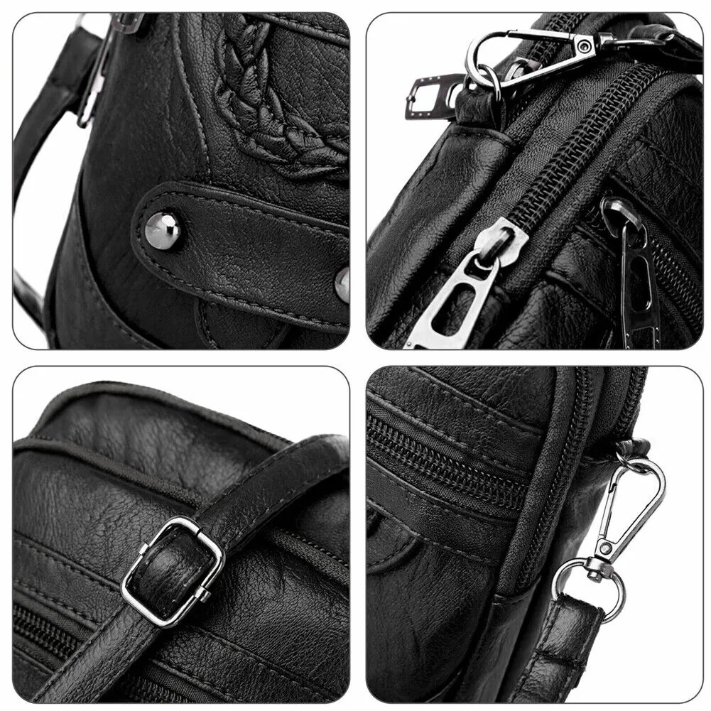 US 1~2Pc Women Crossbody Cell Phone Cash Shoulder Bag Handbag Wallet Purse Pouch