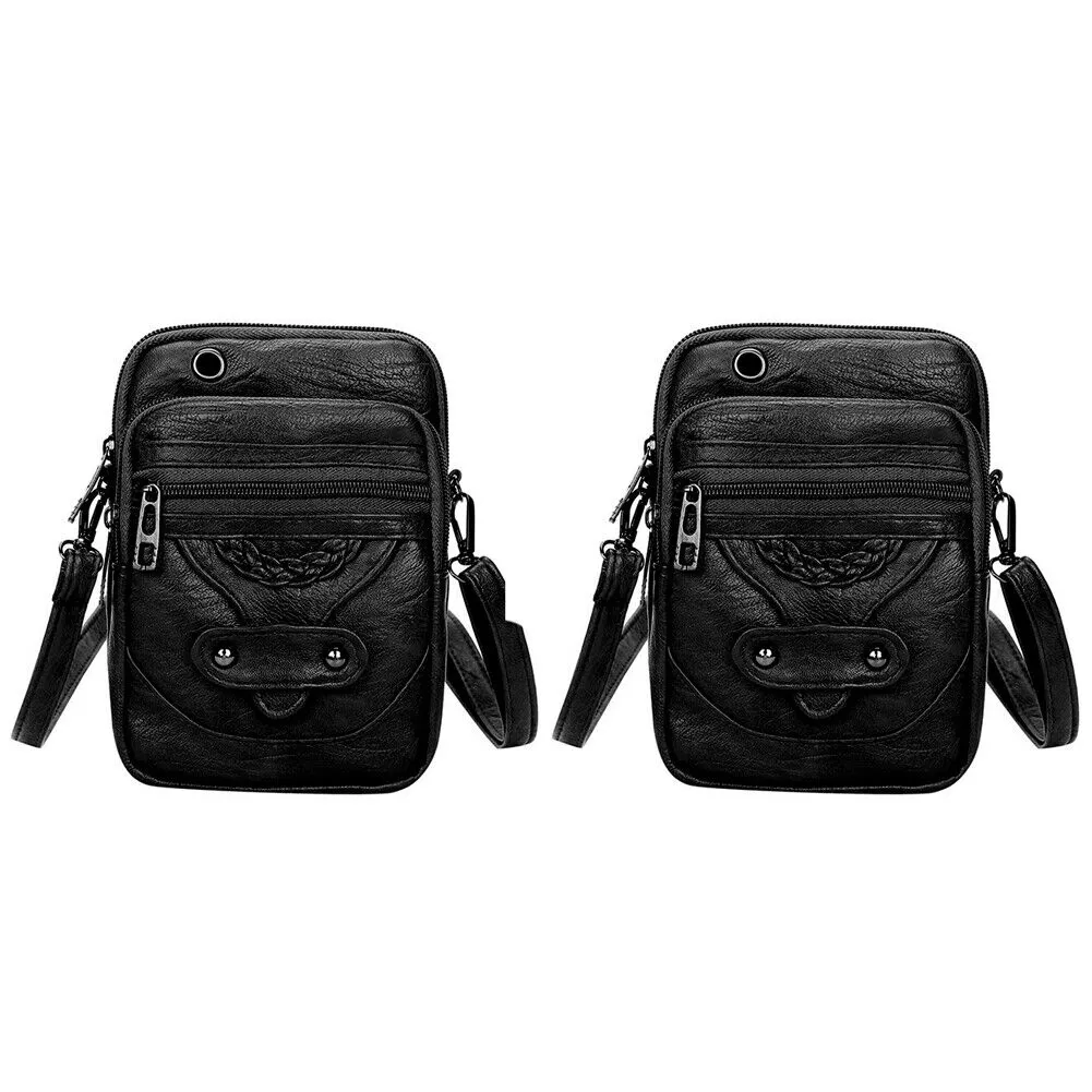 US 1~2Pc Women Crossbody Cell Phone Cash Shoulder Bag Handbag Wallet Purse Pouch