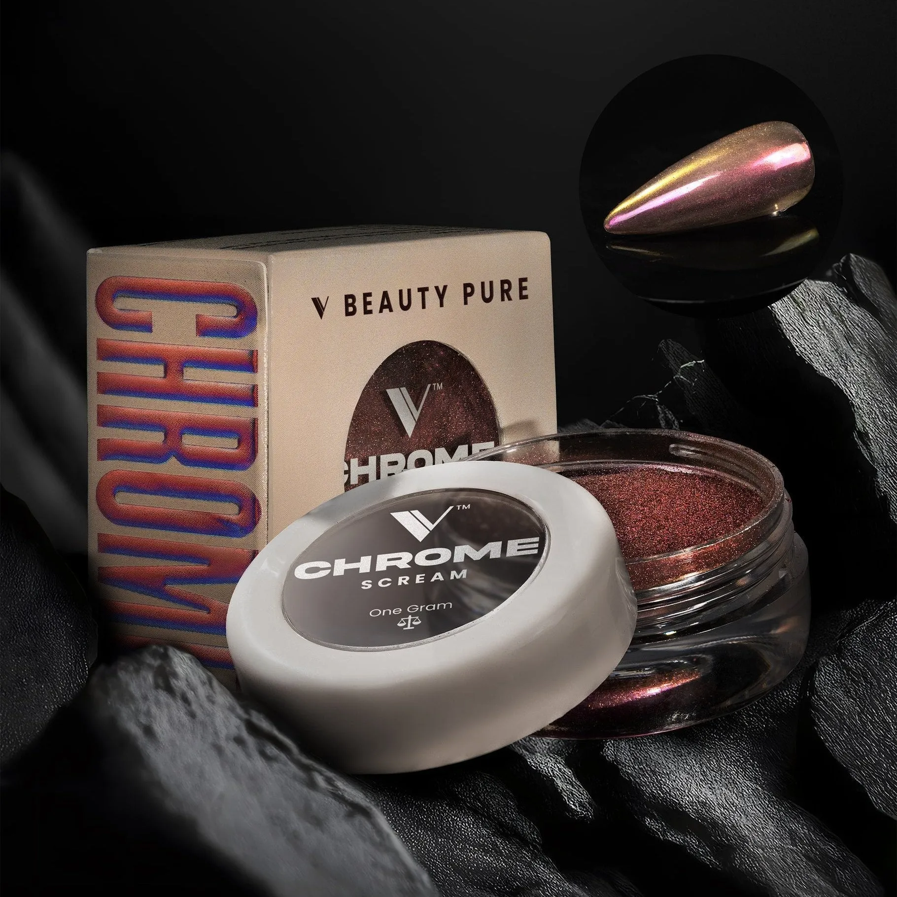V Beauty Pure Chrome Powder - Scream