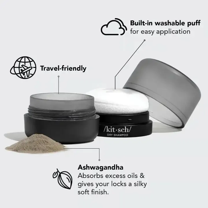Volumizing Rice Protein Dry Shampoo | Dark Tinted Powder