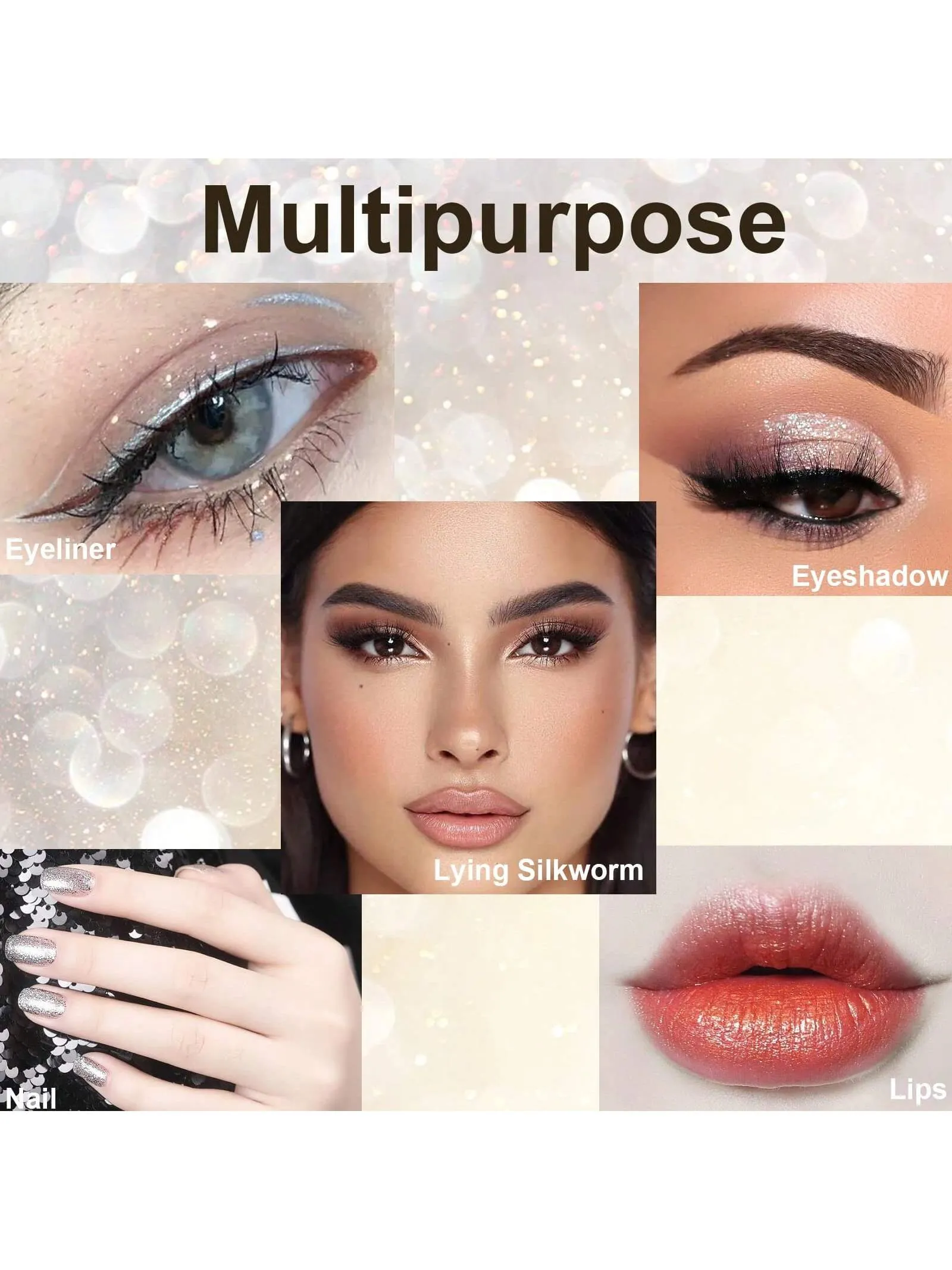 Waterproof Glitter Metallic Liquid Eyeliner Pencil - Smudge-Proof, Long-Lasting, Highly Pigmented, Dazzling Shimmer For Bold, Festive Looks - Quick-Dry, Smooth Application, Perfect Gift For Women