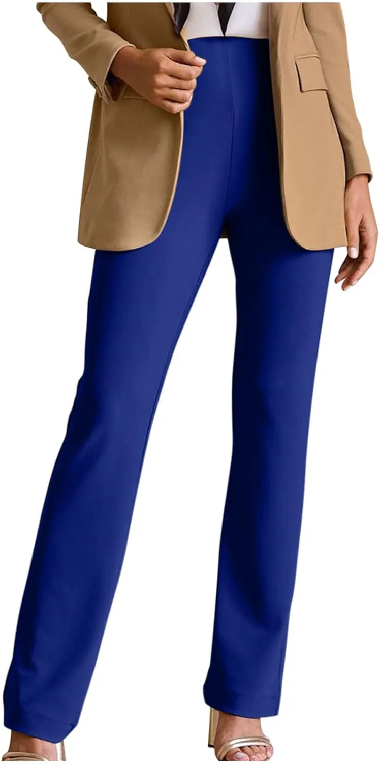 Women Dress Pants Trouser Slack High Waist Stretch Bootcut Pant Tall, Petite, Regular for Work Office Business Casual