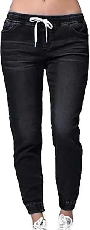 Women High Waisted Skinny Stretchy Denim Pants Summer Drawstring Curvy Jeggings Casual Slim Fit Ladies Jeans
