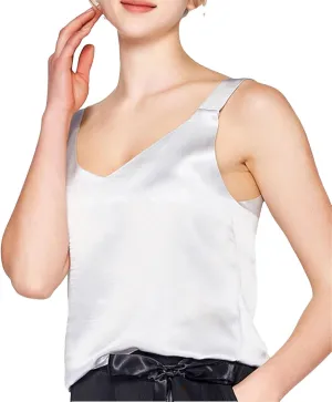 Women Silk Camisole Spring Summer Simple Sleeveless Loose Casual Holiday Party Vest