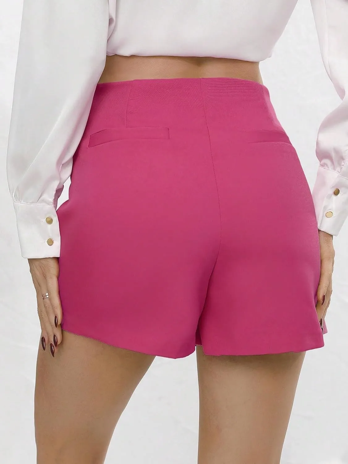 Women's 2025 Casual Plain Shorts High Waist Skort