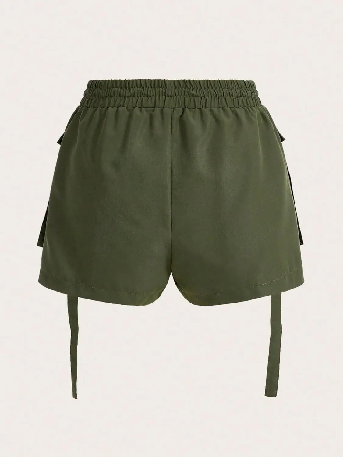 Women's 2025 Casual Plain Shorts Low Waist Skort