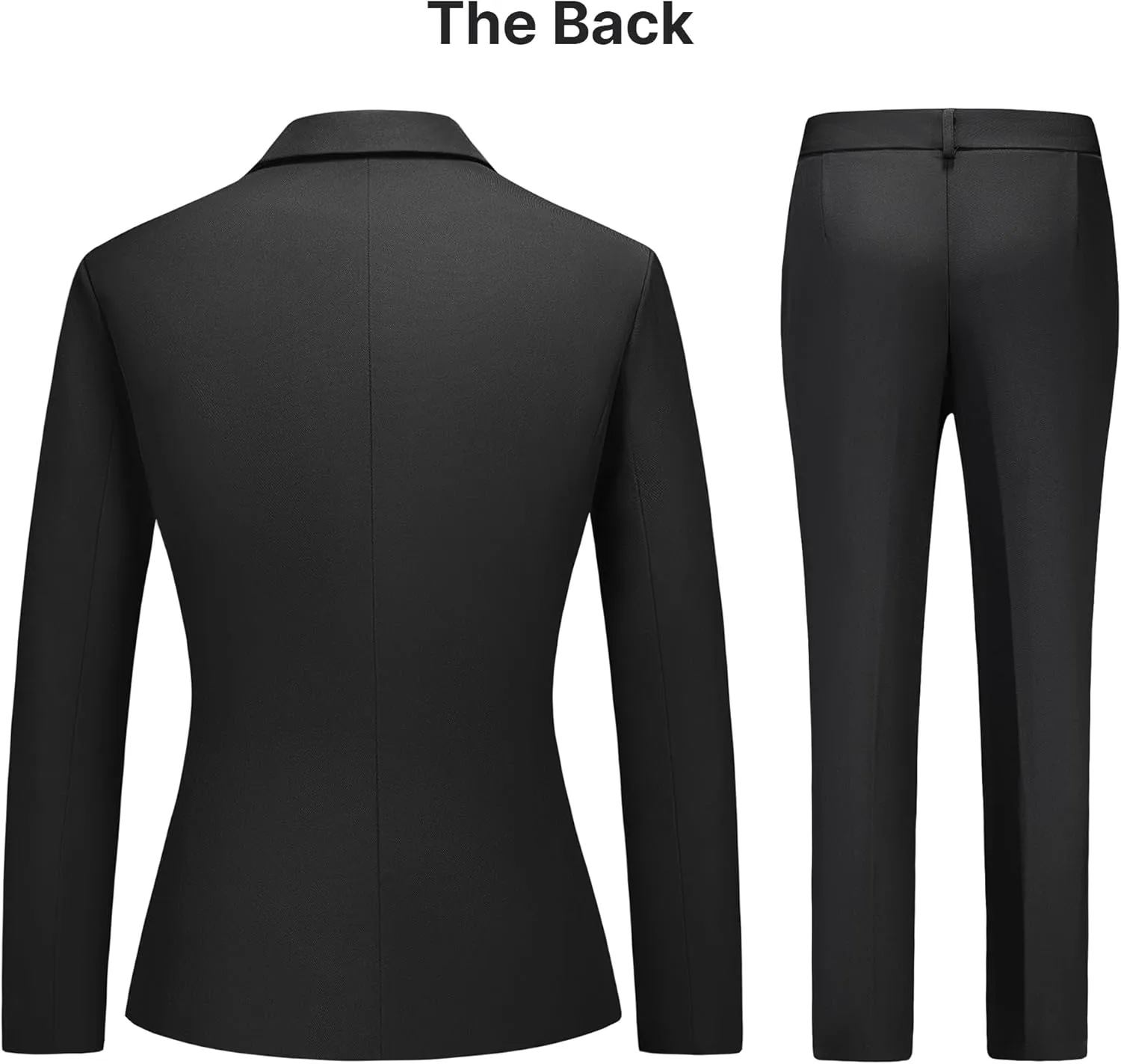 Women's Business Solid Suit 2 Piece Slim Fit Classic Blazer Pants Set for Women Formal Office