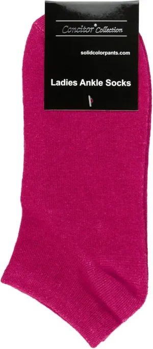 Women's Dress Socks Solid Colors COTTON Blend Low Cut No Show Sock
