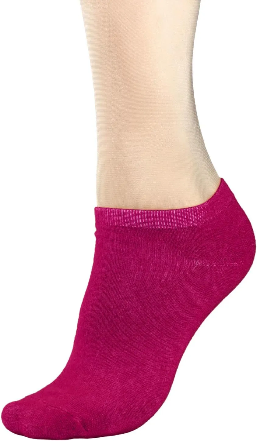 Women's Dress Socks Solid Colors COTTON Blend Low Cut No Show Sock