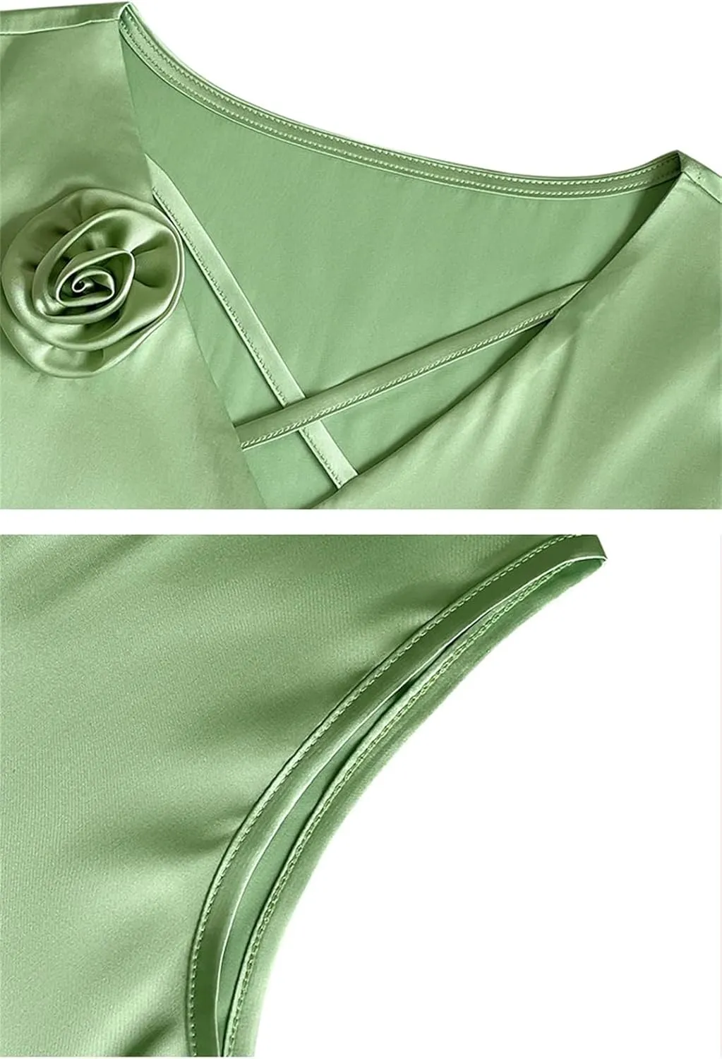 Women's Flower Camisole V-Neck Cross Tank Tops Spring Summer Women Vest Shirt