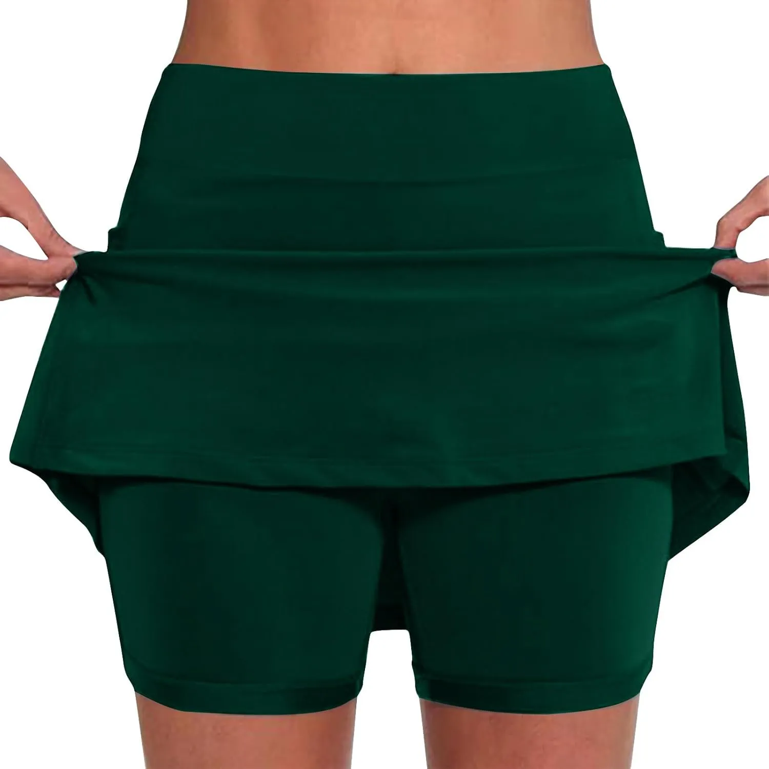 Women's Tennis Skirt High Waisted Golf Skirts Athletic Skorts for Woman Pickleball Skort with Built in Shorts
