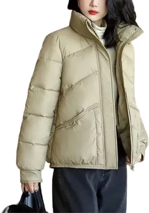 Women's Winter Jackets Down Cotton Padded Short Coats Female Oversize Outercoat Casual Stand Collar Parka Overco