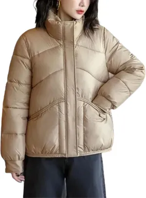 Women's Winter Jackets Down Cotton Padded Short Coats Female Oversize Outercoat Casual Stand Collar Parka Overco