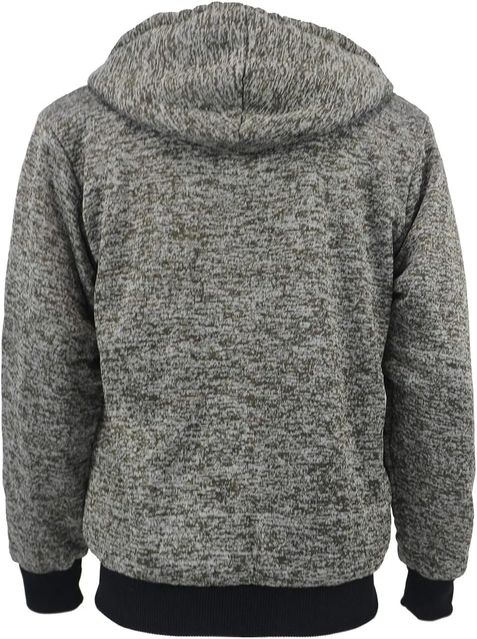 Yasumond Hoodies for Men Zipper Fleece Sweatshirt Heavy Sherpa Lined Hooded Warm Winter Coats Big Tall
